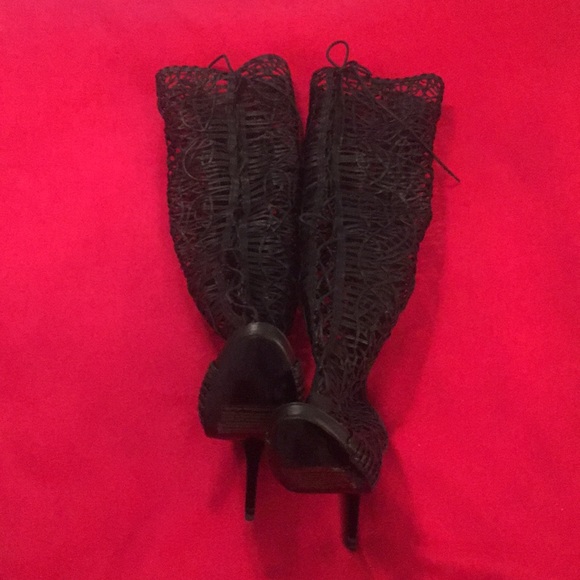 NWOT Over the Knee Faux Leather Boot - Picture 4 of 6